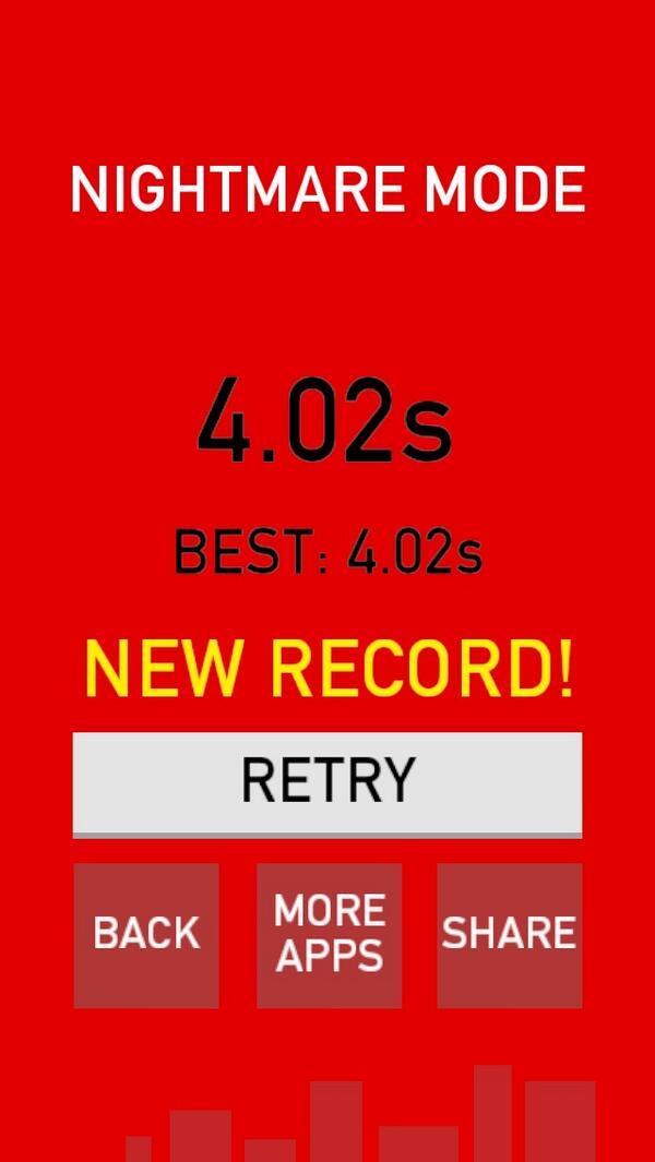 ChrisMaxlan's tweet image. Can you beat my score of 4.02 seconds at Nightmare modezw# itunes.apple.com/us/app/no-one-…