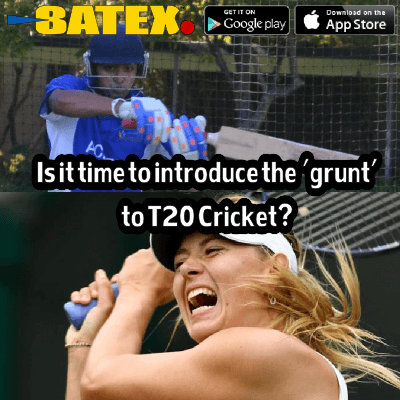 BATEXcricket's tweet photo. Is it time to introduce the 'grunt' to T20??! Latest research: http://t.co/3CBK394hKP @PitchVisionAcad @AltCricket http://t.co/BnLJgbqiza