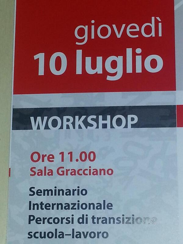 LucisulLavoro's tweet photo. Buongiorno...tutto pronto per #LucisulLavoro2014!Iniziamo con un #Seminario Internazionale ore 11 Sala Gracciano http://t.co/U3mgl1Xgvg