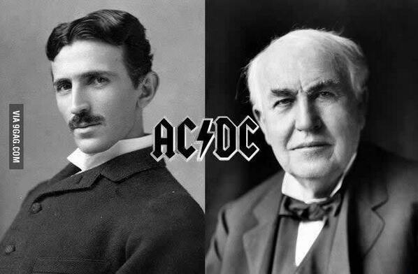 AC for sure! Happy Birthday, Nikola Tesla! 9gag.com/gag/amXEZmd?re…