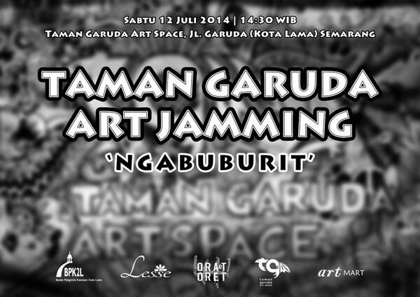 TODAY! TAMAN GARUDA ART JAMMING Ngabuburit | Start 14:30 WIB | @ Kota Lama Semarang <a href="/ORArT_ORET/">ORArT ORET</a>  #eventSMG
