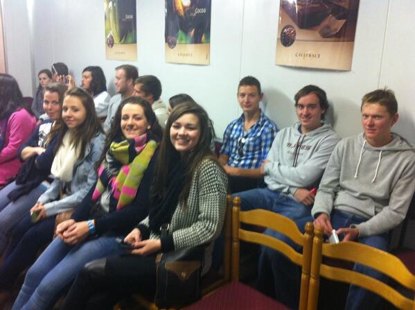 Chocolate tasting with Tuks! #USSASquash <a href="/meg_c_page/">Megan Page</a>