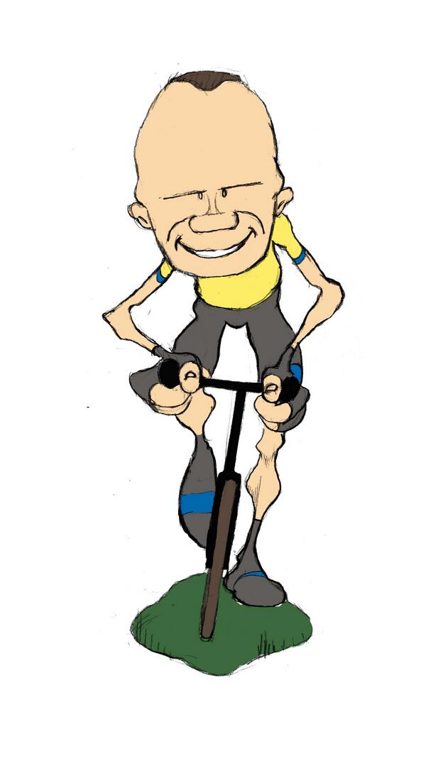 samderbysmith's tweet image. #ChrisFroome #TDF #TDF2014 I had this artwork saved for a victorious moment, but sadly this won't be.. bummer.