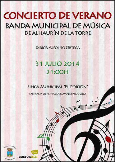 alftrombone's tweet photo. El 31 de julio la Banda Mpal. de Música ofrecerá su gran concierto de verano. Será a las 21 horas con entrada libre. http://t.co/zir7HnwqWY"