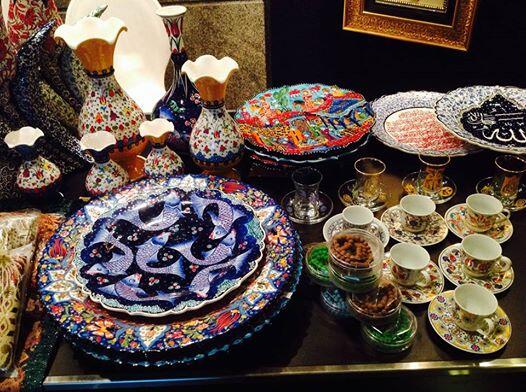 Beautiful Turkish ornaments available for sale at #SeasonsCafe bazaar area for the whole month #TasteofIstanbul