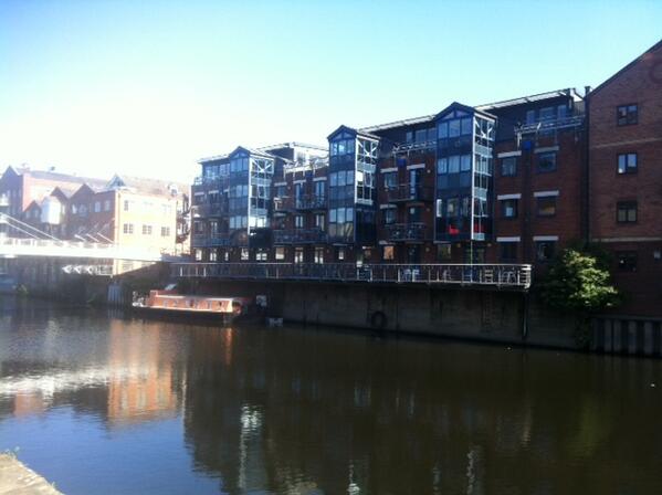 In #Leeds looking at a #datacabling project for a new client, loving the view, reminds me of the Grand Union Canal