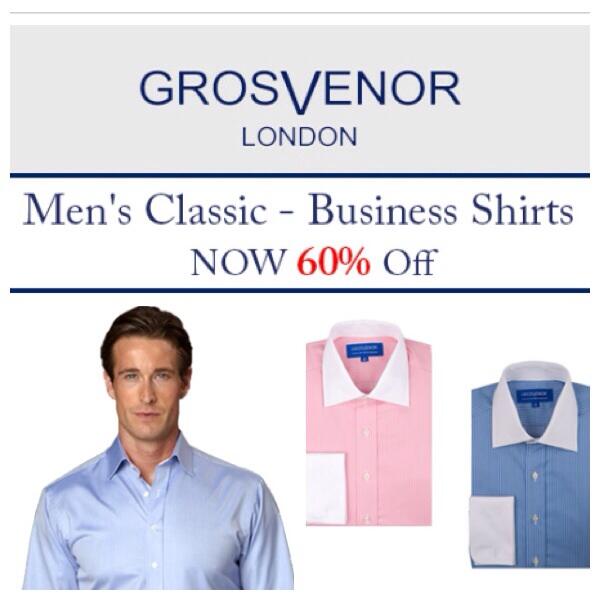 grosvenorshirts's tweet image. 60% off @grosvenorshirts Classic &amp;amp;
Business shirts online &amp;amp; on Jermyn Street #saleshirts #ukmade