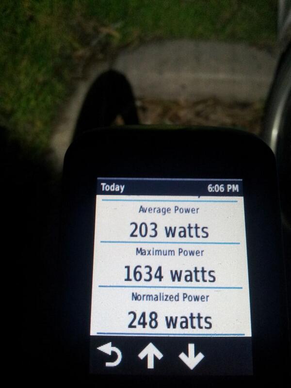 And the watts keep coming!  #rippedmybikeinhalf #PB #stomping