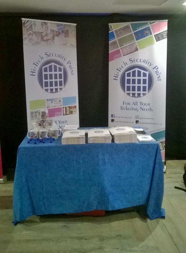 HiTechSecPrint's tweet image. We're at #entsforumshowcase2014 in #nottingham today, hope to see you there. #tickets #printing #Flyers #wristbands