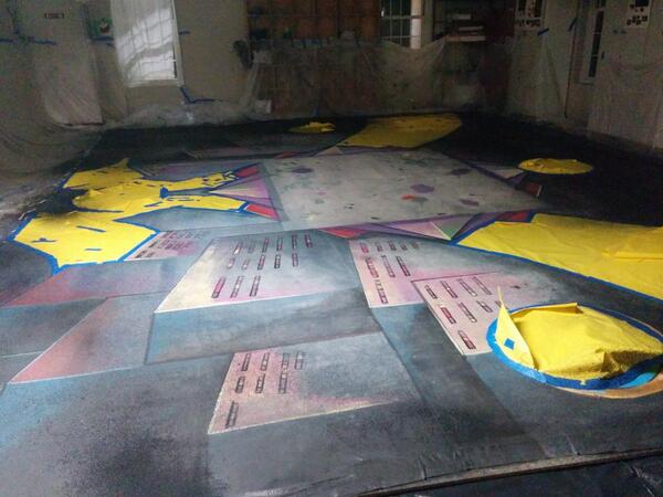 It will be unveiled in the morning! Now we wait for paint to dry! @nahsdrama <a href="/hannahbergere/">Hannah Bergere</a> @OneOvaryWonder #coe