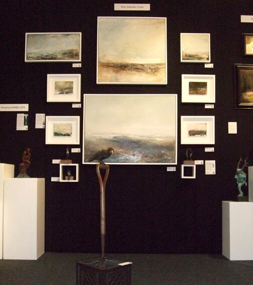Saffron_Gallery's tweet photo. Great 1st eve @seeartfairtw last night.  Corner of our stand w Dion Salvador Lloyd, Eve Shepherd, Olivia Ferrier http://t.co/NvKfOEsS3H