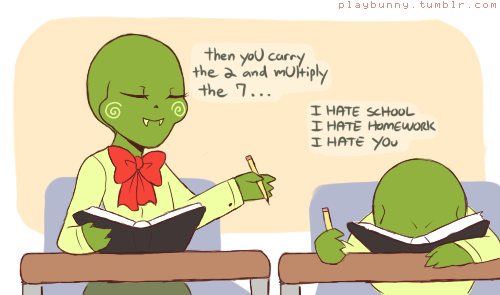 PrettyCollor's tweet image. I love helping calliope with his homework :3