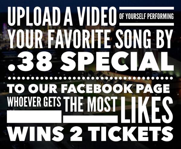 Here's how to win 2 tickets to see .38 Special! <a href="/z100rocks/">New Country Z100</a> <a href="/WSILNews/">WSIL News</a> <a href="/1015CILFM/">Today's Hit Music 101.5 CIL-FM</a> <a href="/thesouthern/">Southern Illinoisan</a>