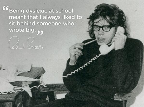 richardbranson's tweet image. Being dyslexic at school meant that I always liked to sit behind someone who wrote big virg.in/bdy