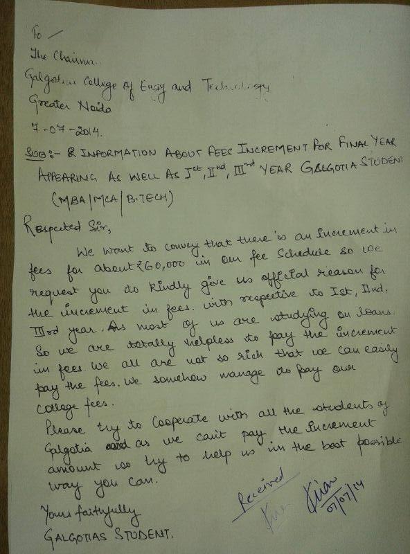 GALGOTIA STUDENT tweet media