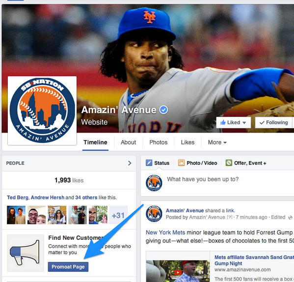 AmazinAvenue's tweet photo. Like Mets fans and their prospects, even Facebook wants us to PROMOAT things. #TRAID #PROMOAT http://t.co/tDGFK5OZuP