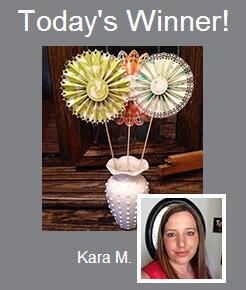 cricut's tweet photo. Featured #imadeit winner, Kara M, used the @AnnaGriffinInc Summer Soiree cartridge to make this rosette centerpiece! http://t.co/5kXfoEynWb