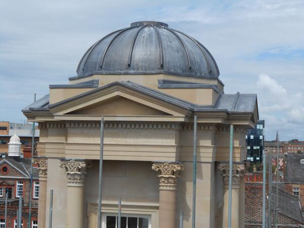 Realstoneuk's tweet photo. Great Restoration at St.Andrews Church, Liverpool in #Realstone's #Peakmoor Sandstone. Good Job Burleigh Stone. http://t.co/Al8nHqLjUM
