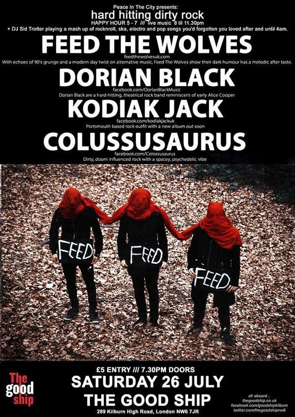 FeedTheWolvesuk's tweet image. Hi Guys we would love to see you all rocking out at our next Gig, 
#goodship #rock