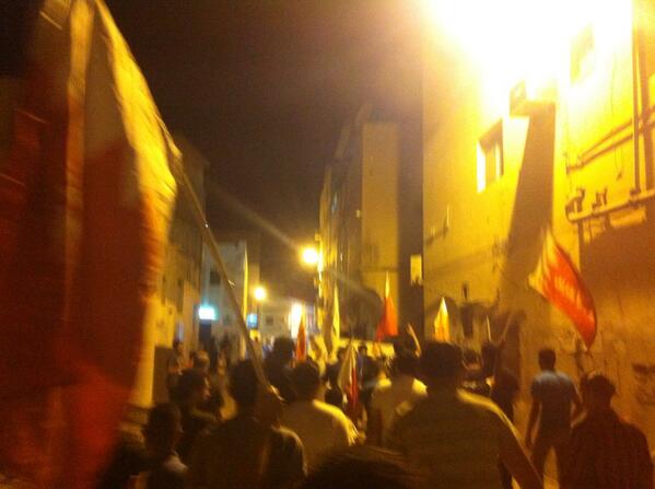 #حق_تقرير_المصير16 مسيرة في بلدة #كرانة 
#البحرين