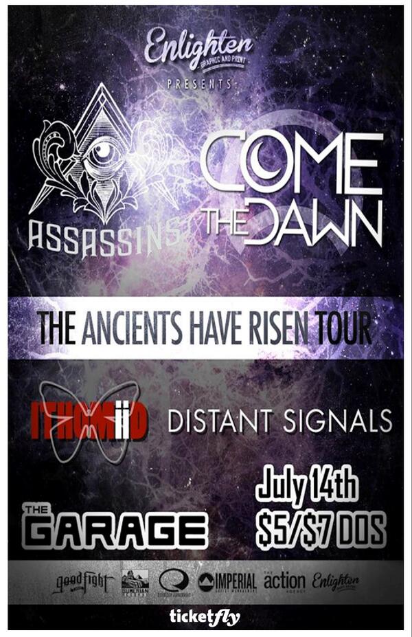 THE GARAGE (@thegaragemn) on Twitter photo #MONDAY! @AssassinsMI <a href="/ComeTheDawn/">Мария Охотницкая</a> <a href="/Distant_Signals/">Distant Signals</a> <a href="/ithomiid/">Ithomiid</a> . Doors at 5:30 p.m. Tix avail ticketfly.com/event/627159-a… #MONDAY! @AssassinsMI <a href="/ComeTheDawn/">Мария Охотницкая</a> <a href="/Distant_Signals/">Distant Signals</a> <a href="/ithomiid/">Ithomiid</a> . Doors at 5:30 p.m. Tix avail ticketfly.com/event/627159-a…