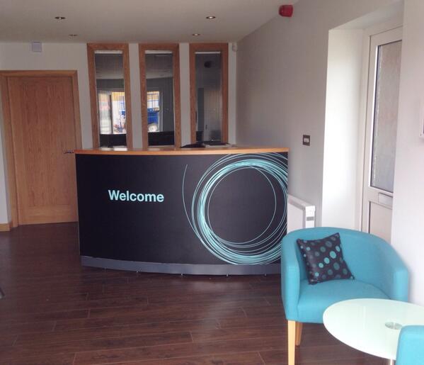 BlueBuildLtd's tweet photo. Our new reception area in #Newtownards, call in &amp; ask us about #Solar #pv or #insulation. A warm welcome awaits You http://t.co/R8BpLK33ke