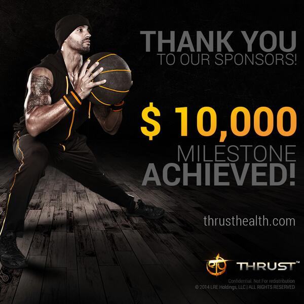 ThrustHealth's tweet photo. $ 10,000 SALES! #TeamThrust Sends Special Thanks to Sponsors! Daily Deals on #crowdfunding http://t.co/vQINIGM2ZB http://t.co/jVUNsvhmpT