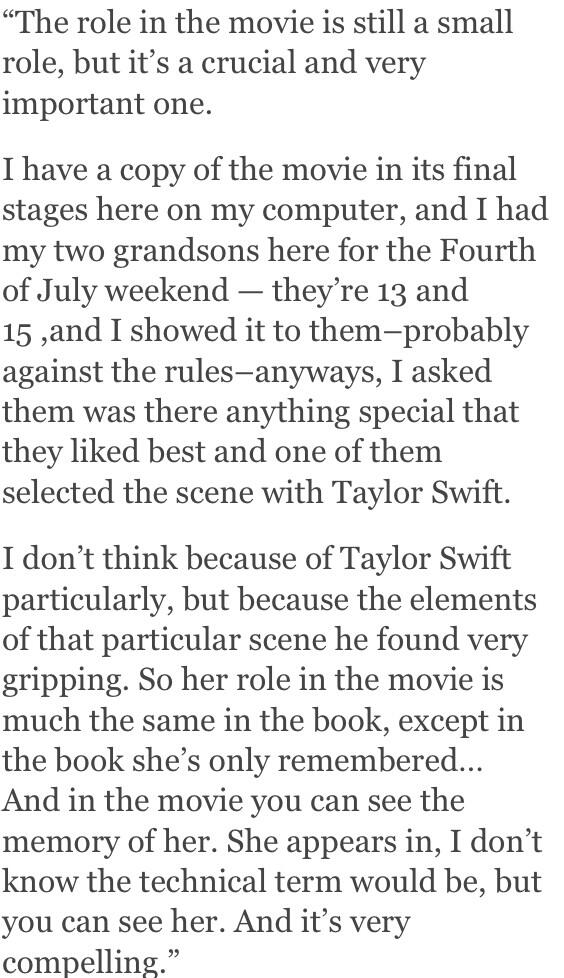Taylor Swift The Giver Rosemary
