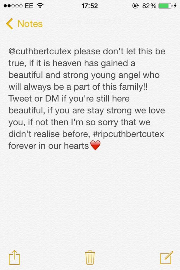 AddictToUnionJ's tweet image. @cuthbertcutex #ripcuthbertcutex ❤️