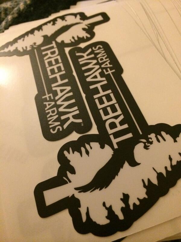 TreeHawkFarms's tweet image. New sticker run.... #treehawksrising #treehawkfarms #treehawks @RMMCconsulting