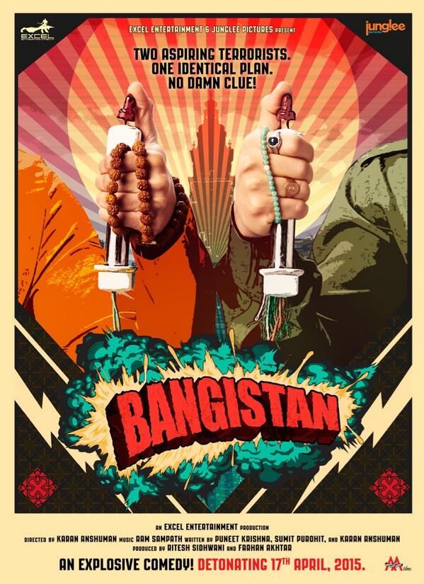 PulkitSamrat's tweet image. Time to tease peoplez!!
#BANGISTAN Teaser Poster
Releasing 17th April 2015