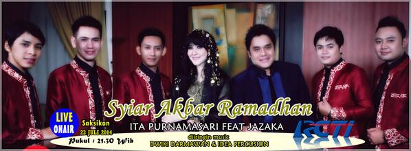 BISMILLAH. saksikan, 23 JULI 2014 live on RCTI <a href="/Ita_P_Music/">Ita Purnamasari</a> <a href="/Soultivamanage/">soultiva management</a> <a href="/dwiki_dharmawan/">Dwiki Dharmawan</a>