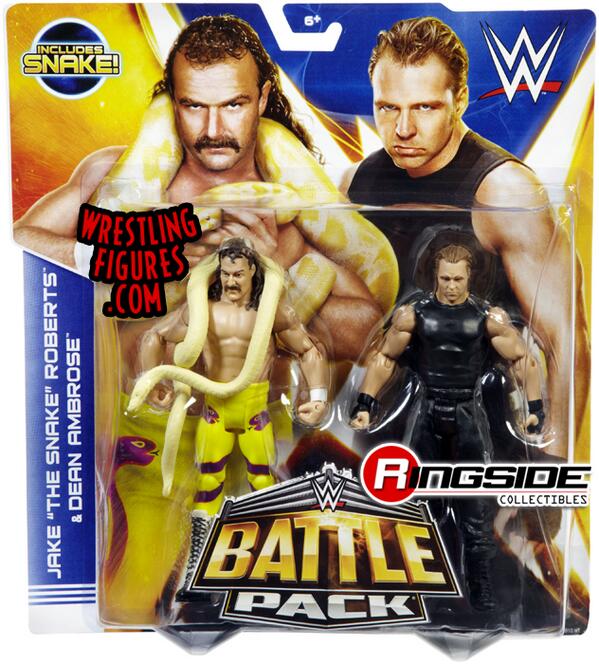 RingsideC's tweet image. . @JakeSnakeDDT @TheDeanAmbrose new MOC #Mattel #WWE #BattlePacks 30! Shop now → bit.ly/1hzssVH