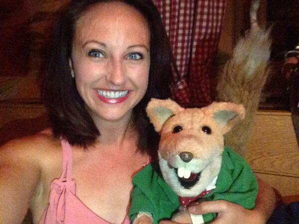 So amazing to have just met <a href="/realbasilbrush/">Basil Brush</a> who watched #southpacific <a href="/KHTheatre/">Kilworth House Theatre</a> tonight :£