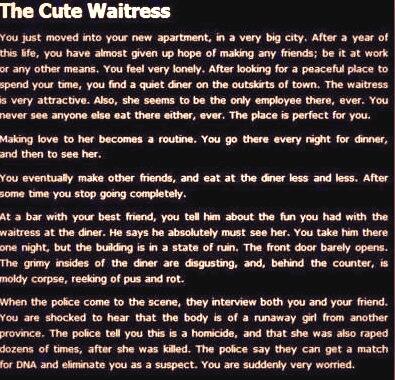 ScaryStori's tweet photo. The Cute Waitress http://t.co/F8R1JsZg6C