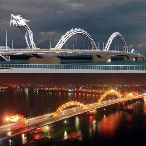 El Puente Dragón, Vietnam. Simplemente increíble...