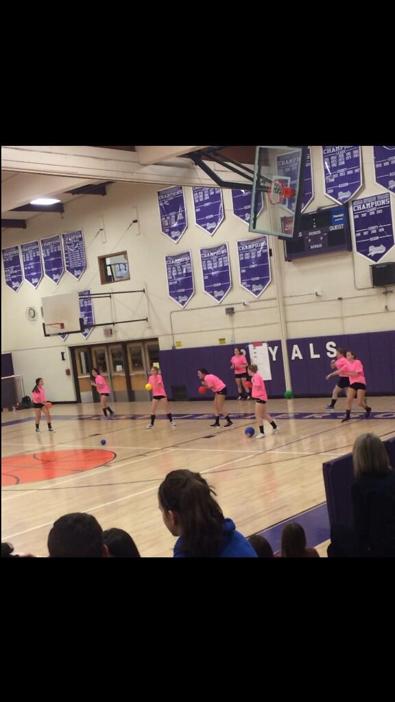 RebeccaCrandle's tweet image. Throwback to the time we thought we could play dodge ball #dodgingdivas