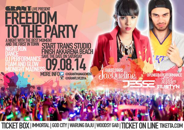 pembelian tiket Freedom To The Party bisa dilakukan di tiketta.com <a href="/GrantManagemen1/">GRANTMANAGEMENT</a> <a href="/tikettacom/">Tiketta.com</a>