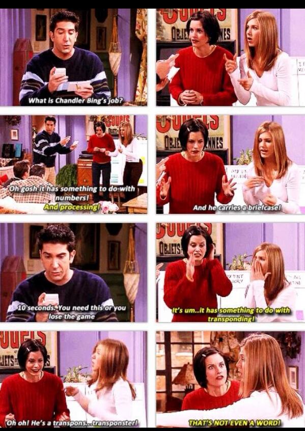Friends Tv Show On Twitter That S Not Even A Word Http T Co Z6sseg3n4b