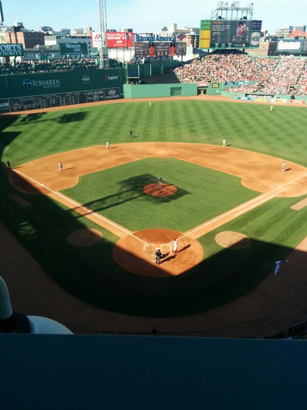 Great to be back at Fenway. Looking forward to the weekend in Houston.