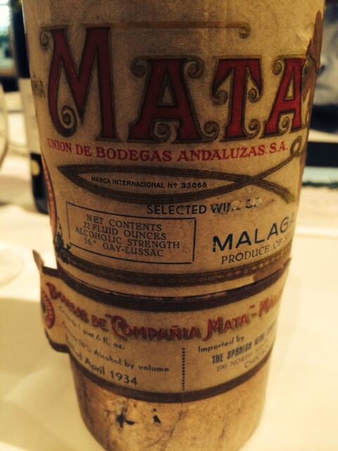 RobertMParkerJP's tweet photo. スペインのMalagaから素晴らしいワイン-1884年-いまだに活力を感じる http://t.co/oNIS0j6hGZ