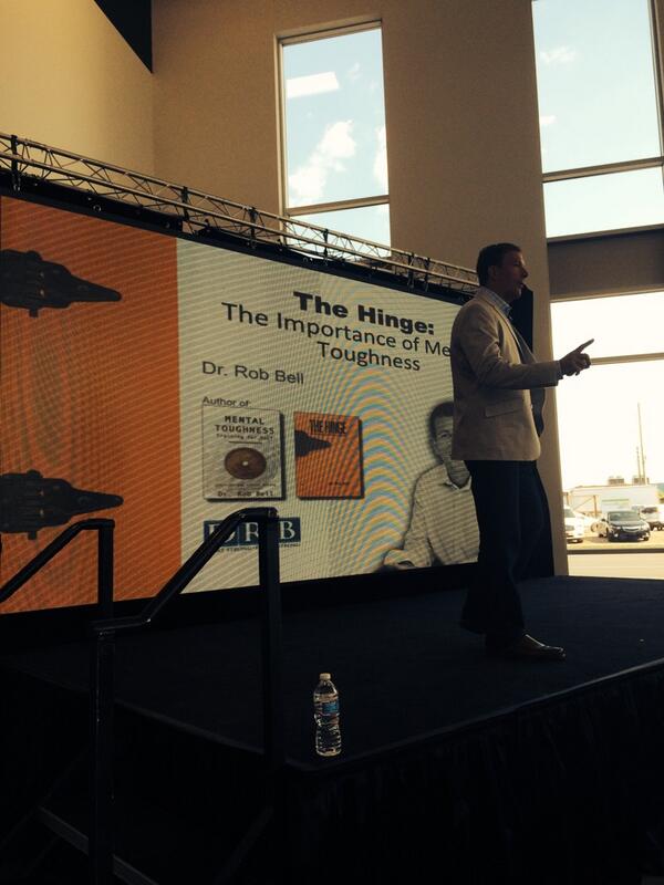 GerryDick's tweet photo. Dr. Rob Bell talking mental toughness at #InnoShow14 @DallaraGroup. @IIB @VergeIndy @drrobbell http://t.co/PbMhriiRUY