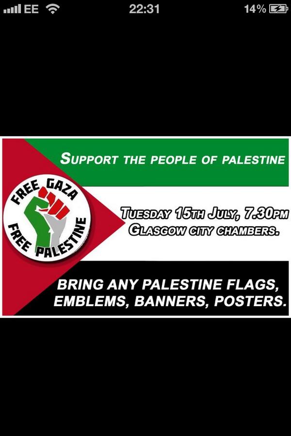 Please RT! Show your support for the people of Palestine!