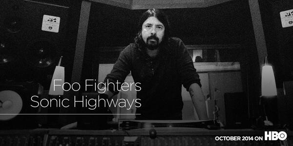 HBO's tweet photo. The new series @foofighters: #SonicHighways documents an 8-city journey into the heart of America's musical identity. http://t.co/vPaGe6v7Xf