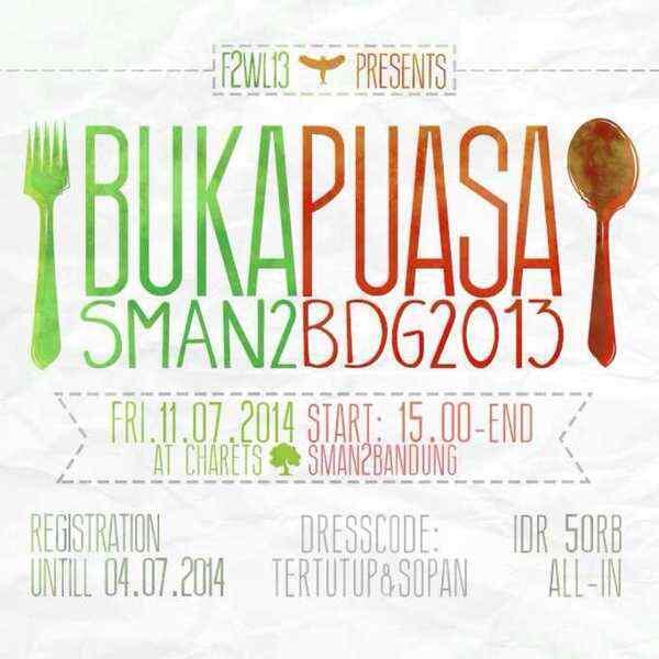 Hai! Jangan lupa ya sore ini jam 3 ada acara buka puasa bareng angkatan 2013!
jangan sampe ketinggalan :p