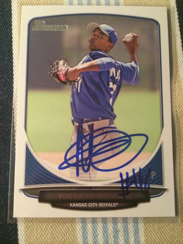 MidwestGraphs's tweet photo. CONTEST:
RT/follow me to be entered into a drawing to win this Yordano Ventura auto! Winner chosen at 300 followers http://t.co/sXYGFoiOBE