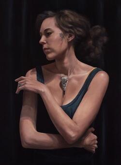 The most beautiful portrait of <a href="/JuliadeVille/">Julia deVille</a> by Heidi Yardley - a finalist in this year's #ArchibaldPrize!