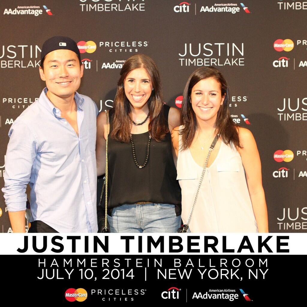 Loving the #PricelessAccess to @jtimberlake at @TheHammerstein! http://t.co/VeB6oRIyng