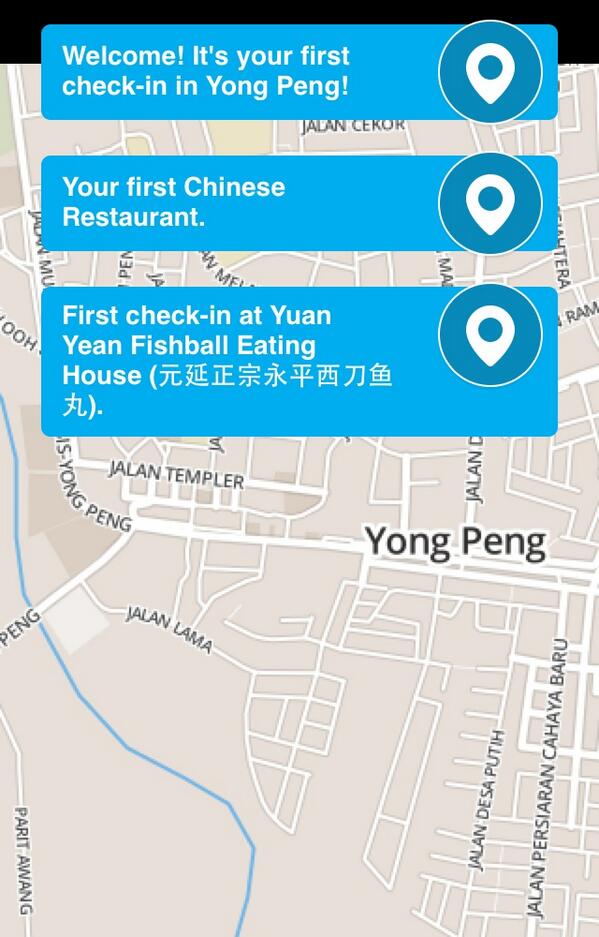 DmanHT's tweet image. My first check-in in Yong Peng! (@ Yuan Yean Fishball Eating House (元延正宗永平西刀鱼丸)) foursquare.com/user/88872088/…
