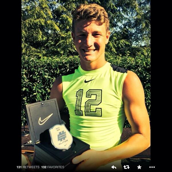 RTRnews's tweet image. #AlabamaCommit @BlakeBarnett_8 named @Elite11 MVP @TheOpening2014